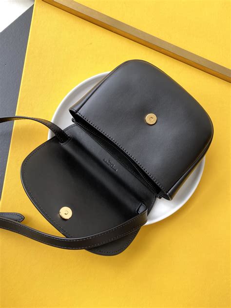 KAIA small satchel in smooth leather .